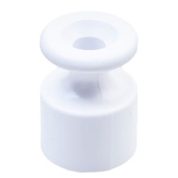 Изолятор Bironi пластиковый белый (100 штук в упаковке) 