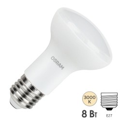 Лампа светодиодная OSRAM LED Value LV R63 60 8SW/830 (60W) 230V E27 640Lm 100x63mm 