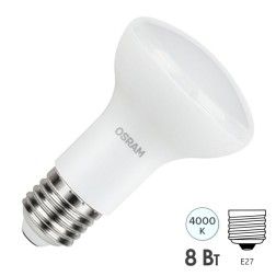 Лампа светодиодная OSRAM LED Value LV R63 60 8SW/840 (60W) 230V E27 640Lm 100x63mm 