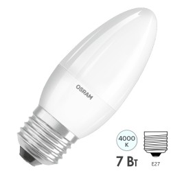 Лампа светодиодная OSRAM LED Value LVCLB60 7SW/840 (60W) 230V E27 560Lm 105x38mm 