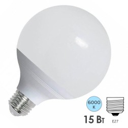 Лампа светодиодная ЭРА шар LED G90-15W-6000K-E27 