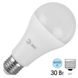 Лампа светодиодная груша ЭРА LED A65-30W-860-E27 холодный свет (5056396208938) 