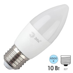 Лампа светодиодная ЭРА RED LINE LED B35-10W-865-E27 R свеча холодный свет (5056306085796) 