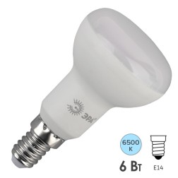 Лампа светодиодная ЭРА LED R50-6W-865-E14 R  рефлектор холодный свет (5056306085703) 