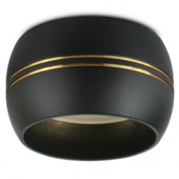 Светильник накладной ЭРА OL13 под лампу GX53 BK/GD, алюминий, цвет черный/золо (5056396234173) 