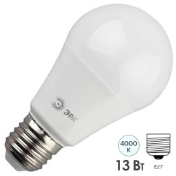 Лампа светодиодная груша ЭРА LED A60-13W-840-E27 нейтральный свет (5055945556087) 