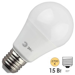 Лампа светодиодная груша ЭРА LED A60-15W-827-E27 теплый свет (5055945556810) 