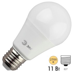 Лампа светодиодная груша ЭРА LED A60-11W-827-E27 теплый свет (5055945584844) 