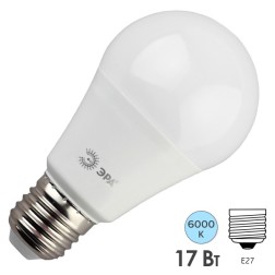 Лампа светодиодная груша ЭРА LED A60-17W-860-E27 холодный свет (5056183711672) 