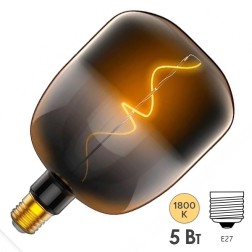 Лампа Gauss Filament V140 5W 200lm 1800К Е27 black-clear flexible LED 1/6 