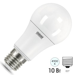 Лампа Gauss LED Elementary A60 10W E27 920lm 4100K 1/10/50 