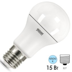 Лампа Gauss LED Elementary A60 15W E27 1480lm 6500K 1/10/50 