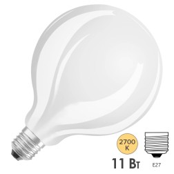 Лампа светодиодная Osram PARATHOM GLOBE125 FIL GL FR 11W/827 (100W) 230V 827 E27 1520lm 