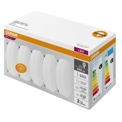 Лампа светодиодная OSRAM LED Value LVGX5375 10SW/830 10W 3000K 230V GX53 800Lm 28x73mm упаковка 5шт. 