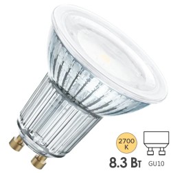 Лампа светодиодная Osram LED PARATHOM PAR16 80 120° 8.3W/927 DIM 230V GU10 575Lm d50x58mm 