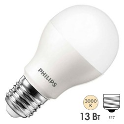 Лампа светодиодная PHILIPS ESS LED Bulb A60 13W (120W) 3000К E27 230V 1350lm 