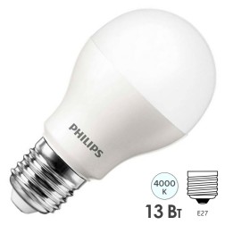 Лампа светодиодная PHILIPS ESS LED Bulb A60 13W (120W) 4000К E27 230V 1450lm 