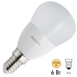 Лампа светодиодная Philips Ecohome LEDLustre P45 6W (60W) E14 827 ND FR 