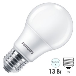 Лампа светодиодная Philips Ecohome LED Bulb A60 13W (120W) 4000K E27 220V 1250lm 