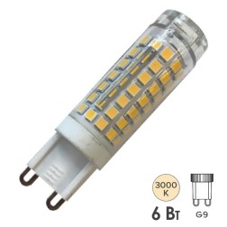 Лампа светодиодная Foton FL-LED G9-SMD 6W 3000К 220V G9 420lm 16х50mm теплый белый свет 