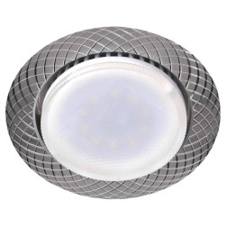 Декоративный светильник ЭРА KL 76 AL/SL/1 серебро под лампу Gx53 
