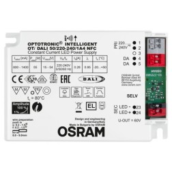LED драйвер OSRAM OTi DALI 50/220…240/1A4 NFC /LEDset/Prog 55W 600....1400mA 103x75x35mm 