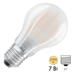 Лампа филаментная Osram PARATHOM CLASSIC A60 7W/827 GL FR FS1 грушевидная E27 230V 