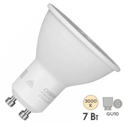 Лампа светодиодная OSRAM LED Star PAR16 80 7W/830 3000К 230V GU10 110° 700Lm d50x58mm 