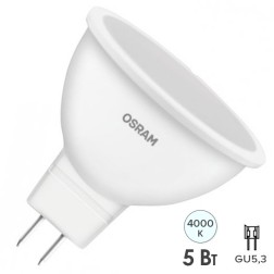 Лампа светодиодная OSRAM LED Star MR16 50 5W/840 GU5.3 4000К 230V 110° 400Lm 