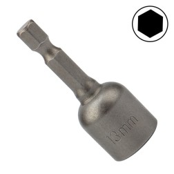 Ключ-насадка 13х48 мм, 1/4 магнитная (упак. 20 шт.) Kranz 