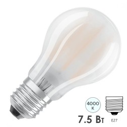 Лампа филаментная светодиодная Osram PARATHOM CLAS A 75 7.5W/840 4000K E27 230V 1055Lm 