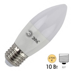 Лампа светодиодная свеча ЭРА RED LINE ECO LED B35 10W 827 E27 теплый свет (5056183731854) 