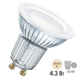 Лампа светодиодная Osram PARATHOM PAR16 50 120° 4.3W/830 3000K 230V GU10 360lm d50x58mm 