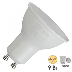 Лампа светодиодная ЭРА LED ЭКО ECO MR16 9W 827 GU10 теплый свет (5056306058172) 