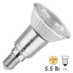 Лампа светодиодная OSRAM PARATHOM DIM PAR16 50 5.5W/927 2700К 230V E14 36° 350Lm d51x55mm 