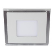 Светильник светодиодный квадратный ЭРА LED 4-6 BL 6W 4000K 220V с синей подсветкой