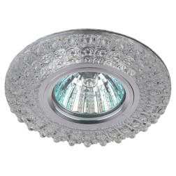 Светильник ЭРА DK LD2 SL/BL+WH декор c LED подсветкой, прозрачный (5055398673386) 