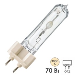 Лампа металлогалогенная Philips CDM-T 70W/830 G12 d20x103mm (МГЛ) 