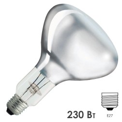 Лампа инфракрасная Philips IR250CH BR125 230V E27 d125x173mm прозрачная 