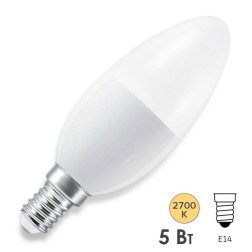 Лампа светодиодная LEDVANCE SMART+ WiFi Candle DIM 40 5W 2700К E14 470Lm d38x107mm 