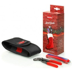 Рождественский набор KNIPEX 3 предмета (KN-8701125-клещи, KN-162050-нож, KN-001972-сумка) 