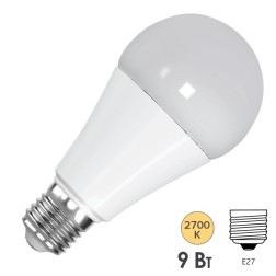 Лампа светодиодная FL-LED-A60 9W 2700К 220V E27 860Lm теплый свет 