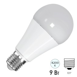 Лампа светодиодная FL-LED-A60 9W 4200К 220V E27 860Lm белый свет 