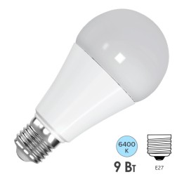 Лампа светодиодная FL-LED-A60 9W 6400К 220V E27 860Lm холодный свет 