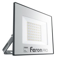 Светодиодный прожектор Feron PRO LL-1000 IP65 50W 230V 6400K корпус черный алюминий