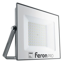 Светодиодный прожектор Feron PRO LL-1000 IP65 100W 230V 6400K корпус черный алюминий 