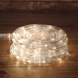Светодиодный дюралайт LED постоянное свечение (2W), 24 LED/м, теплый белый, 20 м 