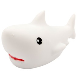 Силиконовый ночник мягкий «Шарк» в форме милой акулы 8LED 5В, RGB + теплый белый, 188х91х101мм IP20 