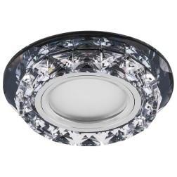 Светильник встраиваемый с белой LED подсветкой Feron CD878 потолочный MR16 G5.3 черный 