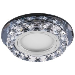 Светильник встраиваемый с белой LED подсветкой Feron CD878 потолочный MR16 G5.3 прозрачный 